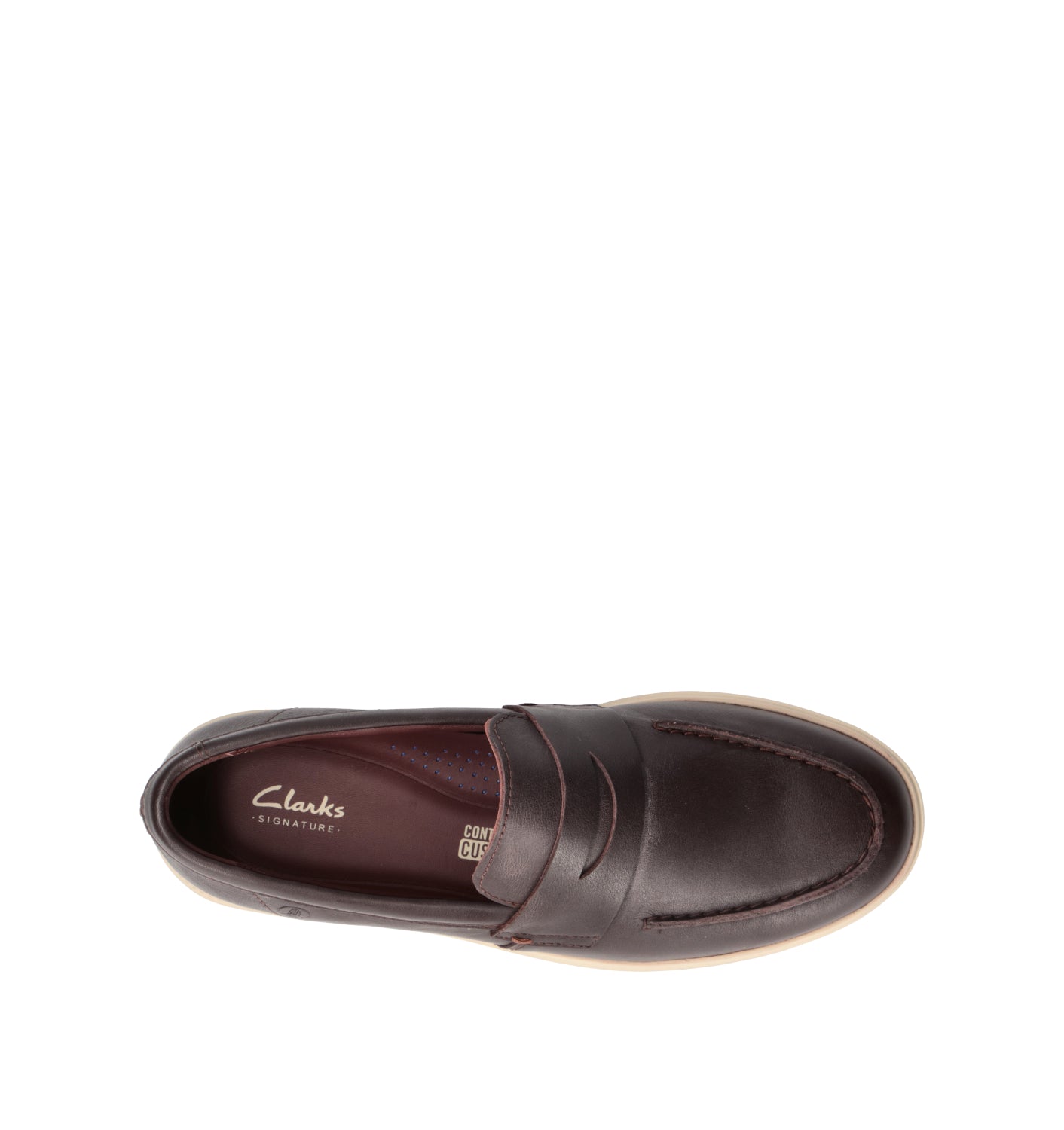 CLARKS CORE LOCKFORD EASY Mocassino uomo marrone in pelle