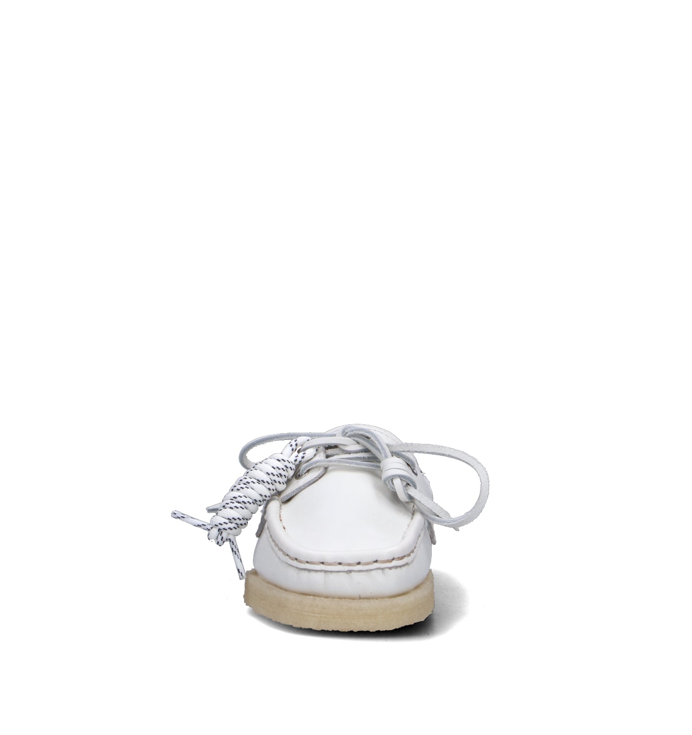 CLARKS ORIGINALS GODNEY BOAT Scarpa barca donna bianca in pelle