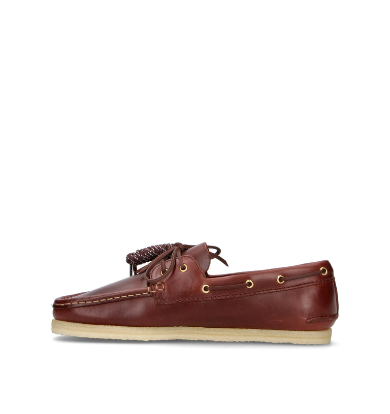 CLARKS ORIGINALS GODNEY BOAT Scarpa barca uomo marrone in pelle