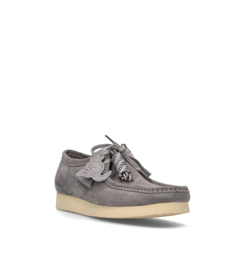 CLARKS ORIGINALS WALLABEE 2604 Mocassino uomo grigia in suede