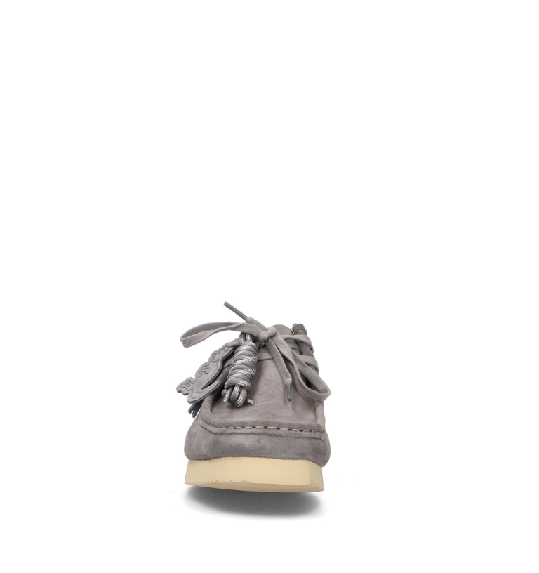 CLARKS ORIGINALS WALLABEE 2604 Mocassino uomo grigia in suede
