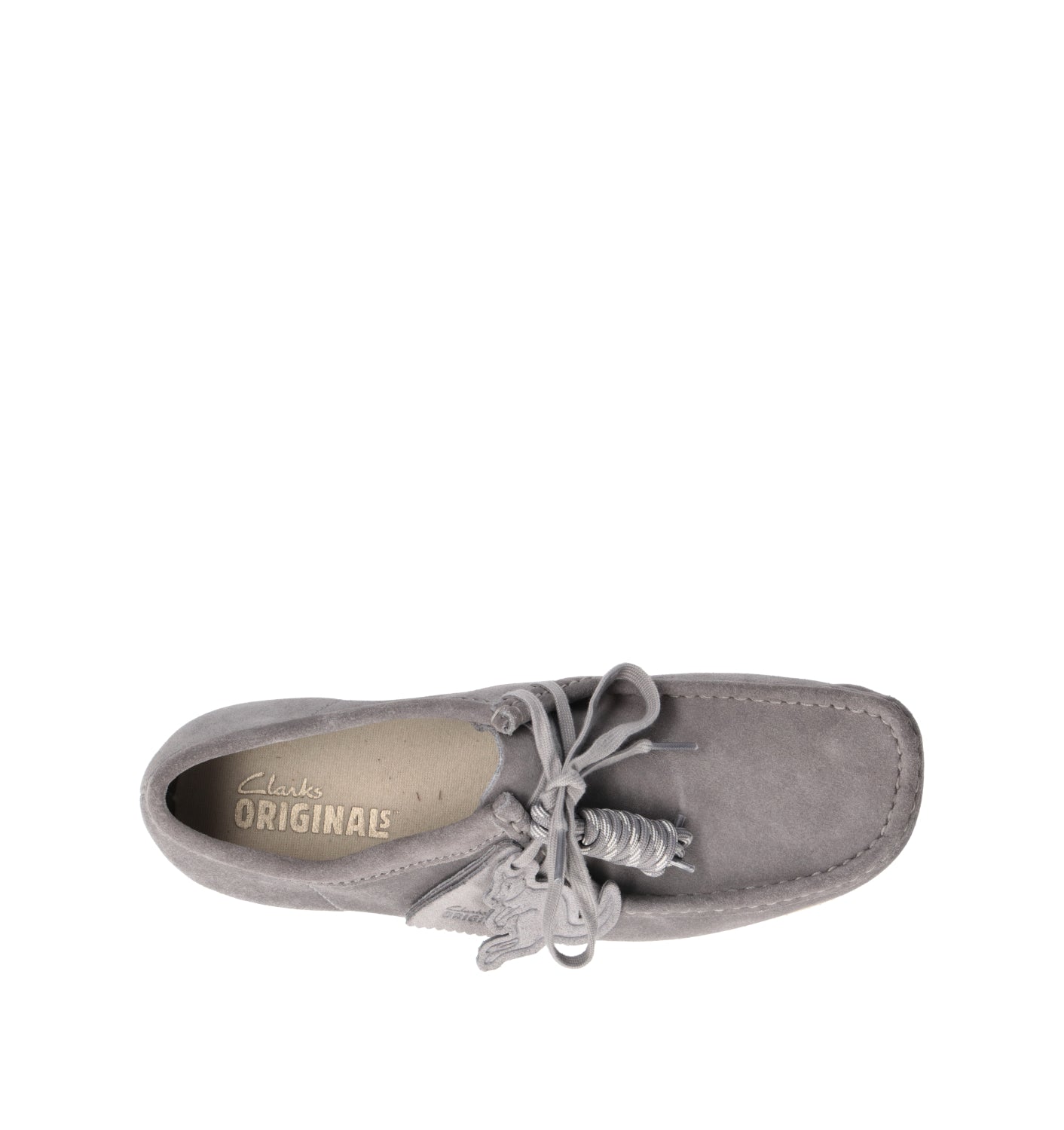 CLARKS ORIGINALS WALLABEE 2604 Mocassino uomo grigia in suede
