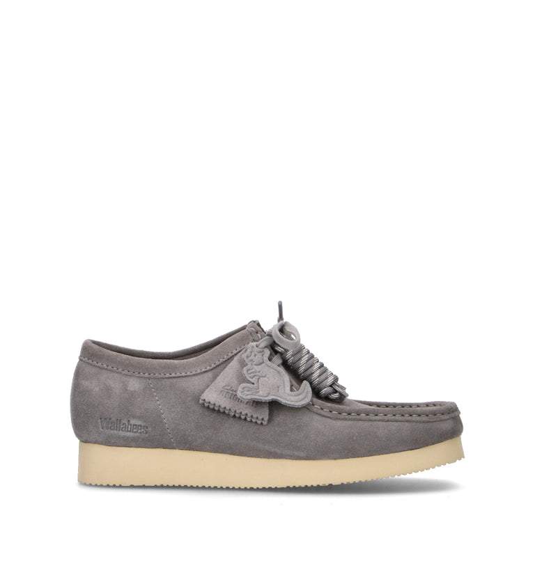 CLARKS ORIGINALS WALLABEE 2604 Mocassino uomo grigia in suede