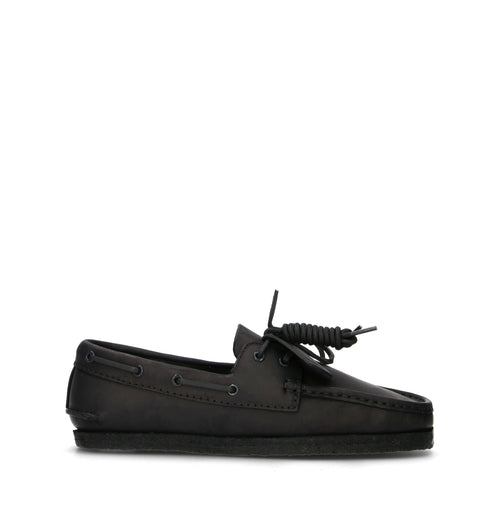 CLARKS ORIGINALS GODNEY BOAT Scarpa barca uomo nera in pelle