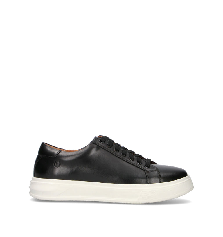 CLARKS CORE GOSWELL TIE Sneaker uomo nera in pelle