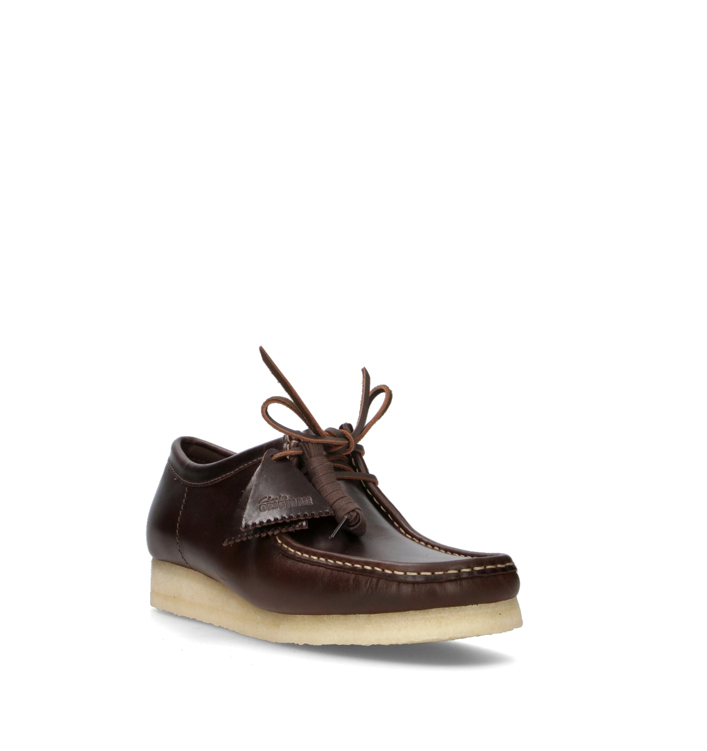 CLARKS ORIGINALS WALLABEE Mocassino uomo marrone in pelle