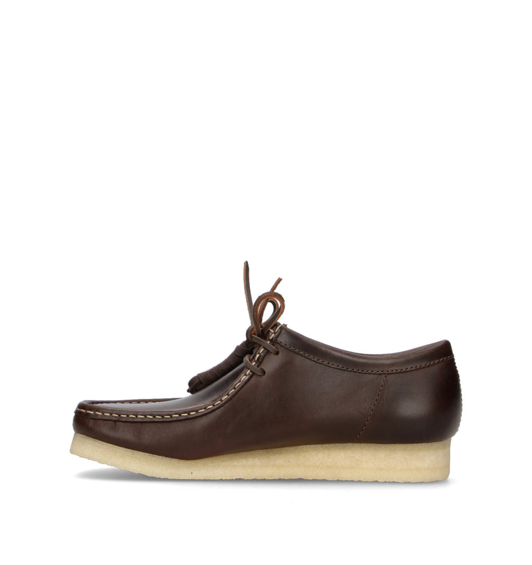 CLARKS ORIGINALS WALLABEE Mocassino uomo marrone in pelle