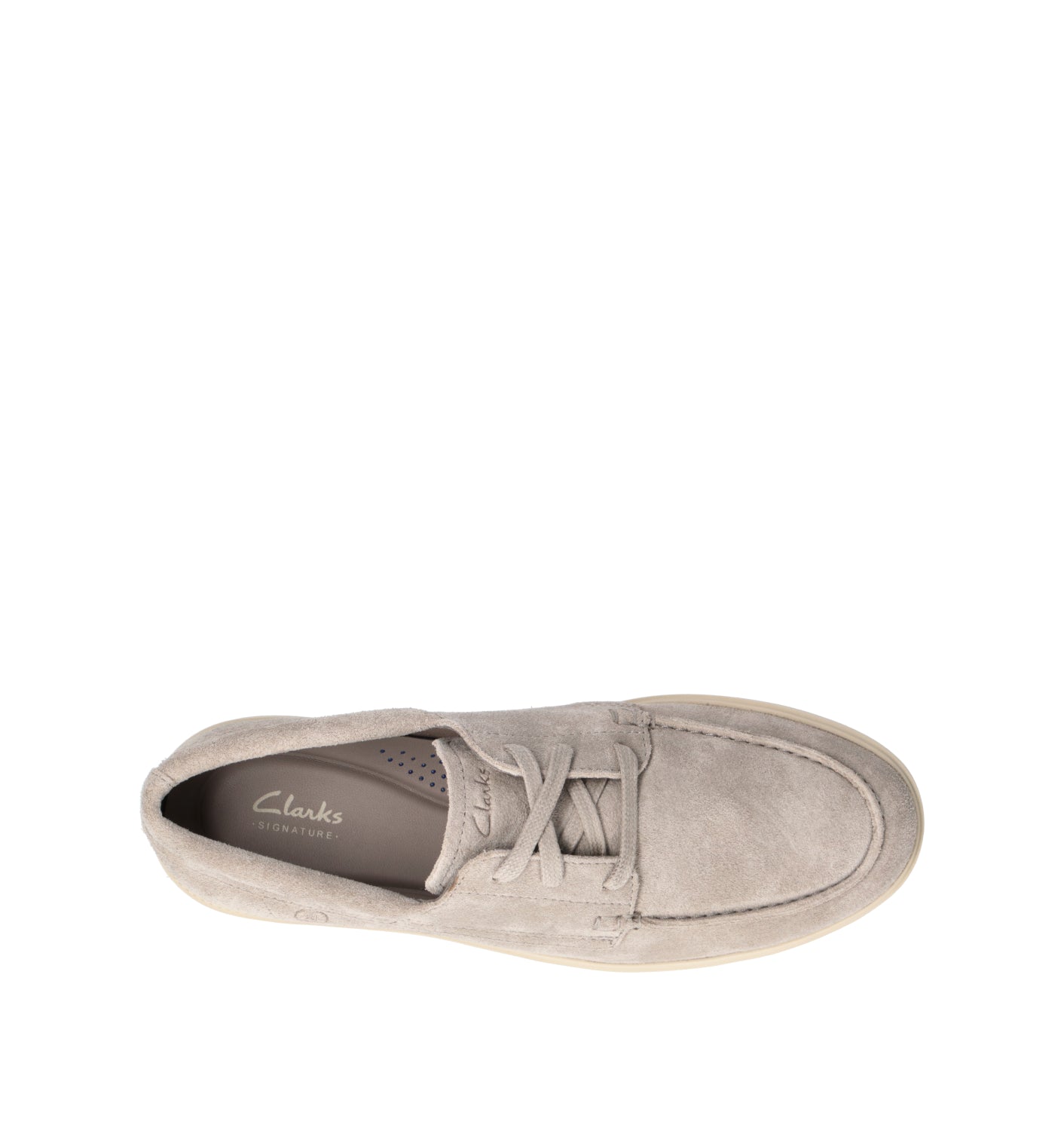 CLARKS CORE LOCKFORD BOAT Mocassino uomo grigio in suede