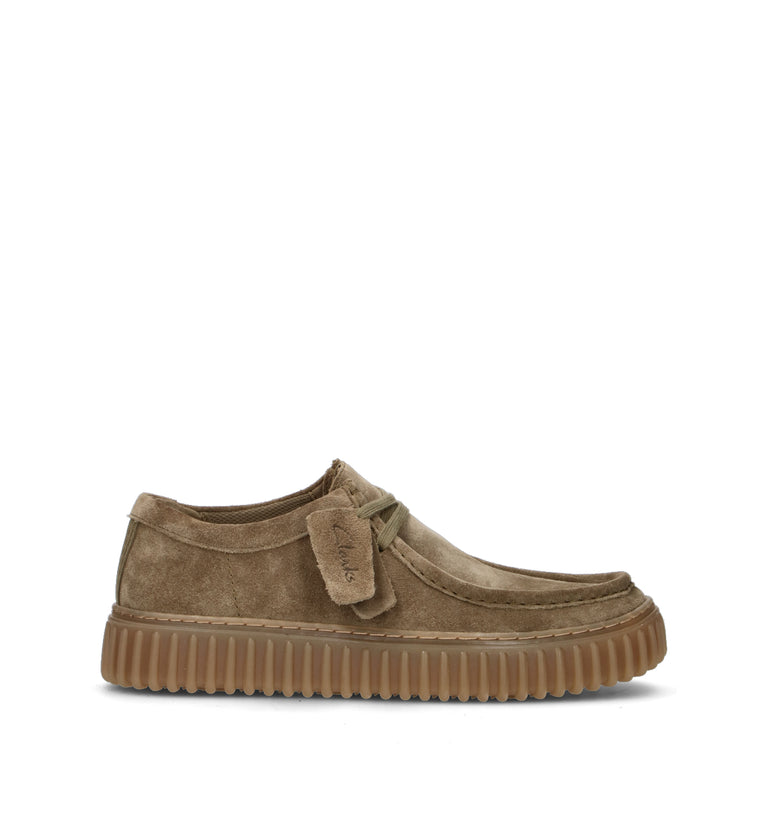 CLARKS CORE TORHIILL LO Mocassino uomo oliva in suede
