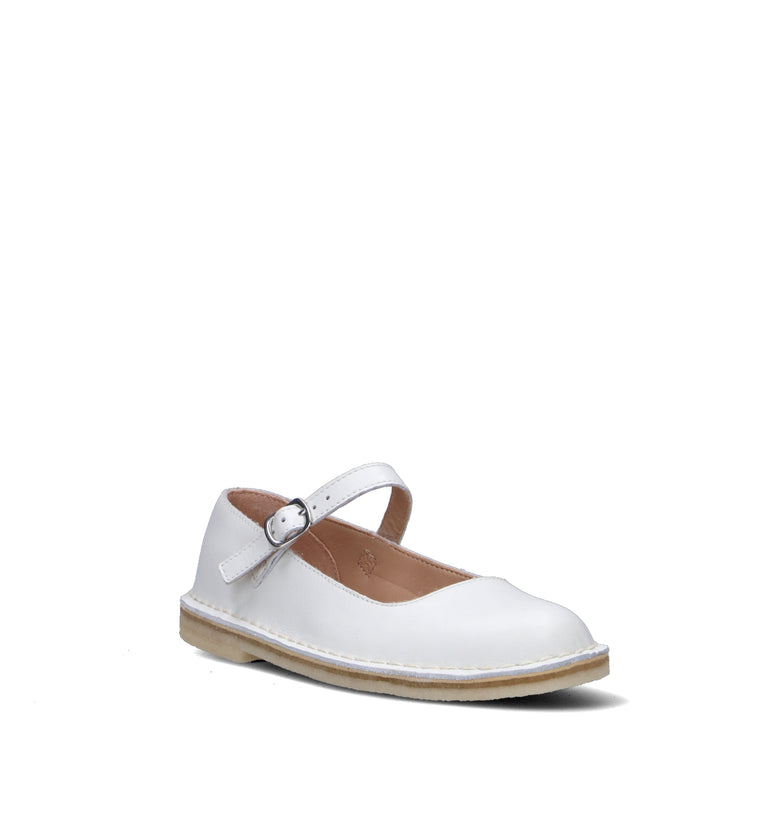 CLARKS ORIGINALS DESERT JANE Ballerina donna bianca in pelle