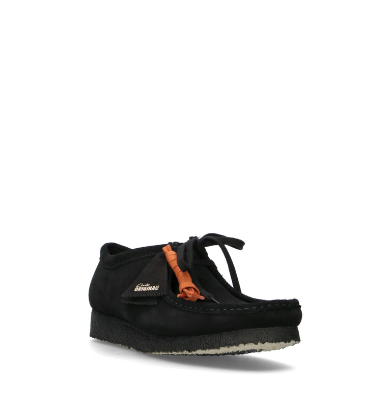 CLARKS ORIGINALS WALLABEE Mocassino uomo nero in suede