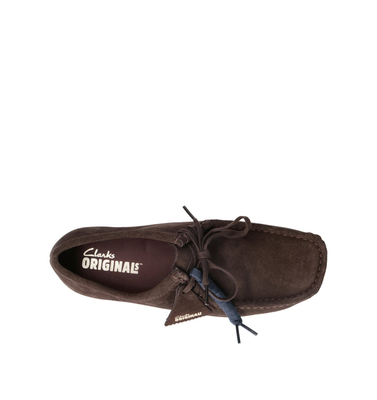 CLARKS ORIGINALS WALLABEE Mocassino uomo marrone in suede