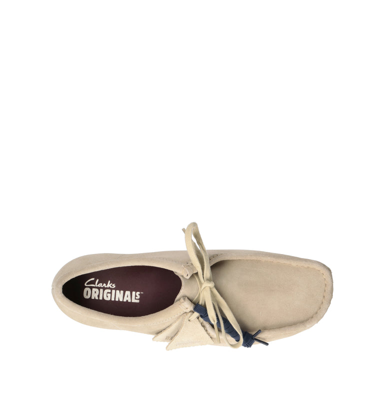 CLARKS ORIGINALS WALLABEE Mocassino uomo beige in suede
