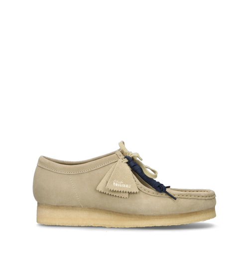 CLARKS ORIGINALS WALLABEE Mocassino uomo beige in suede