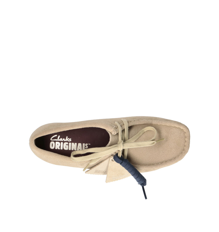 CLARKS ORIGINALS WALLABEE Mocassino donna beige in suede