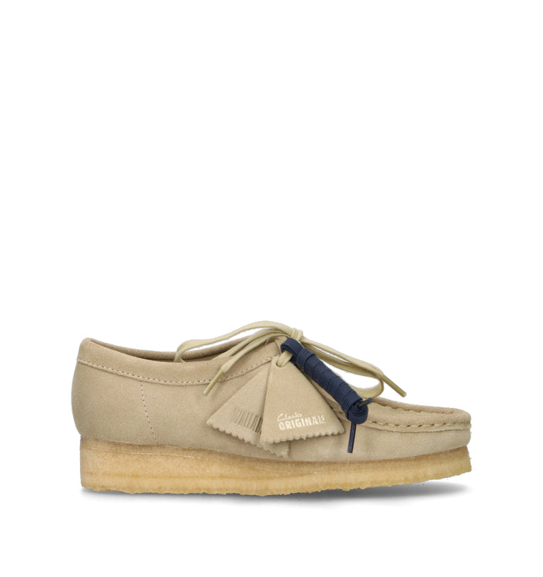 CLARKS ORIGINALS WALLABEE Mocassino donna beige in suede