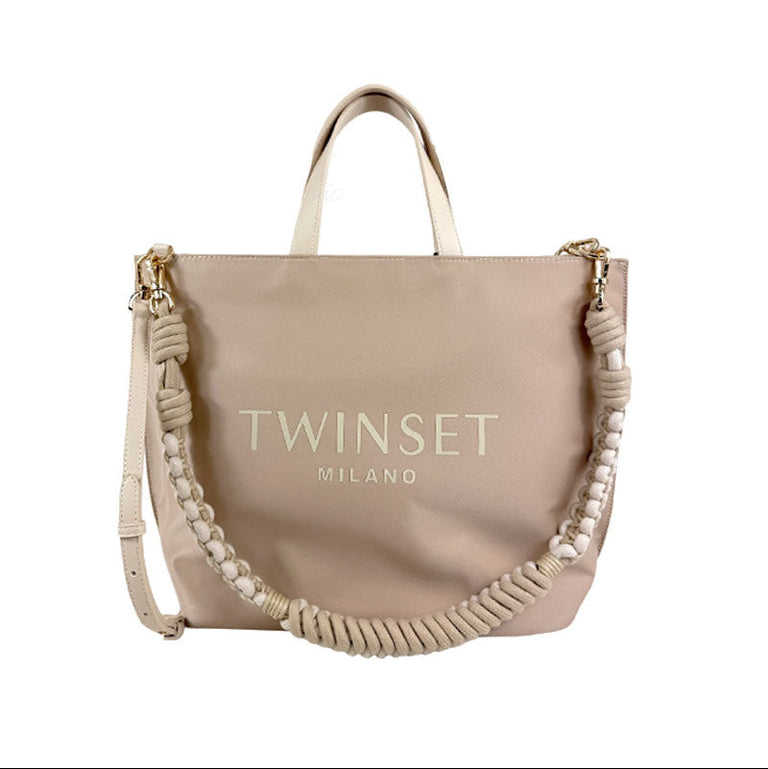 TWIN SET-SIMONA BARBIERI Borsa tracolla donna delicate sand