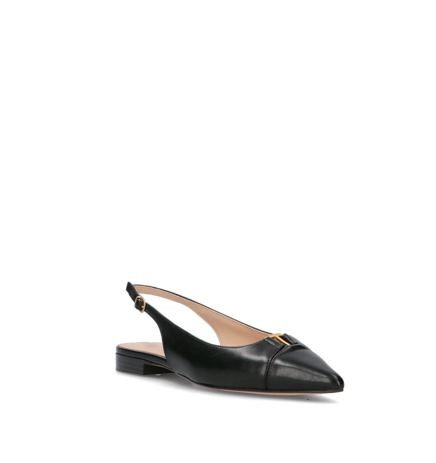 TWIN SET-SIMONA BARBIERI Slingback donna nera in pelle