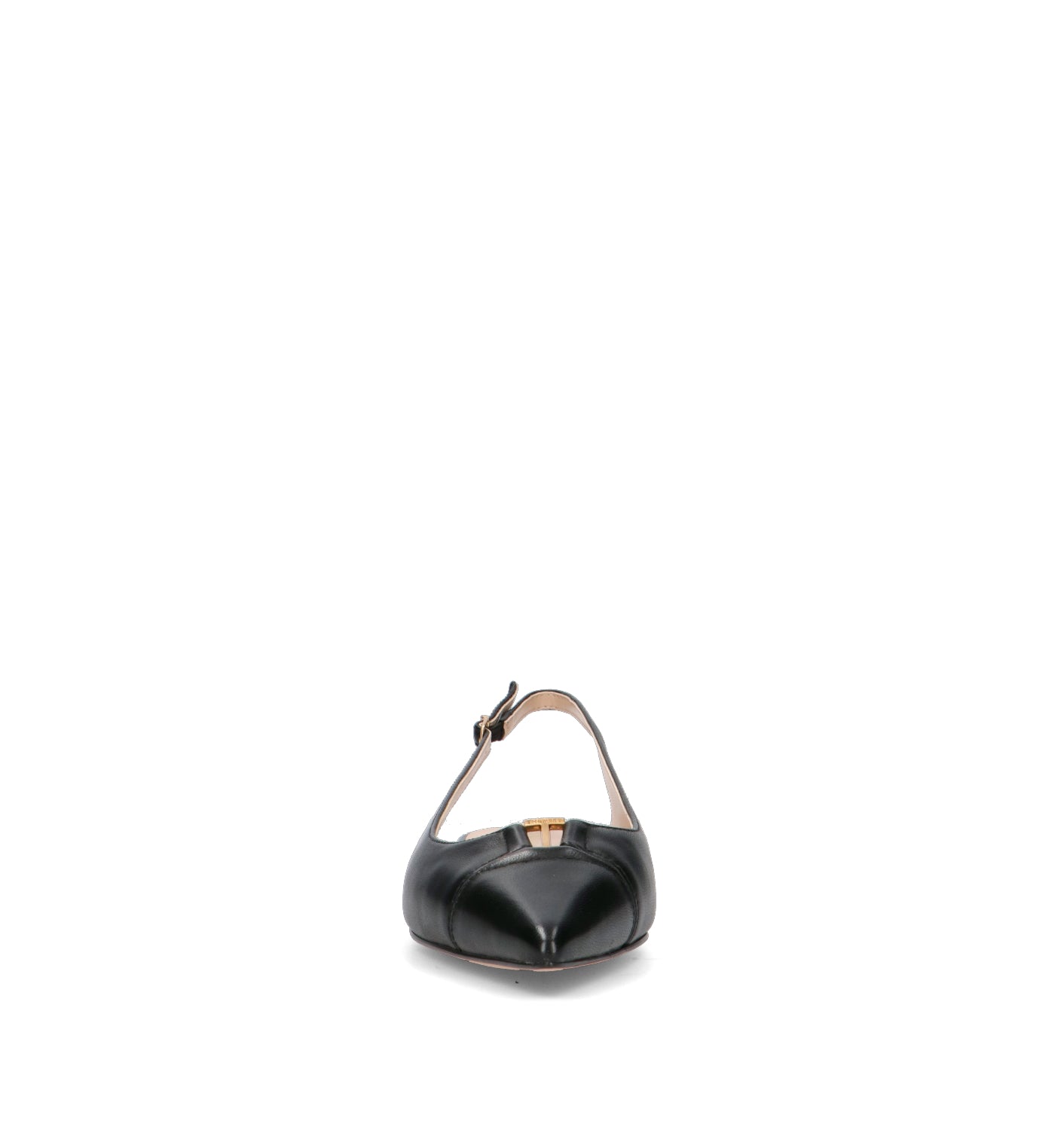 TWIN SET-SIMONA BARBIERI Slingback donna nera in pelle