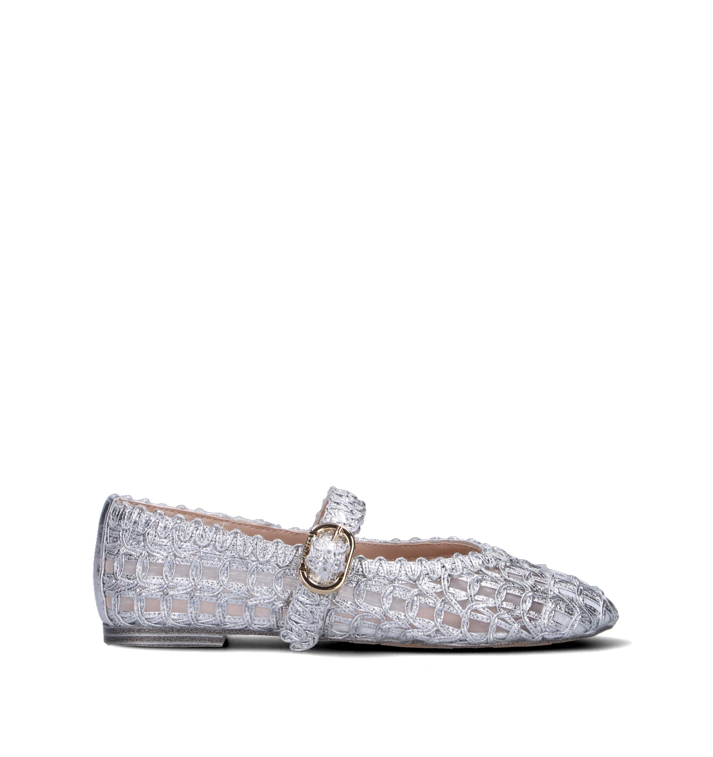 TWIN SET-SIMONA BARBIERI Ballerina donna argento