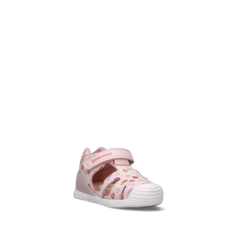 BIOMECANICS Sandalo bimba rosa in pelle