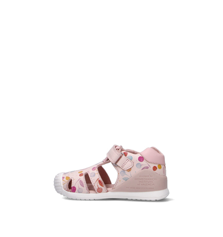 BIOMECANICS Sandalo bimba rosa in pelle