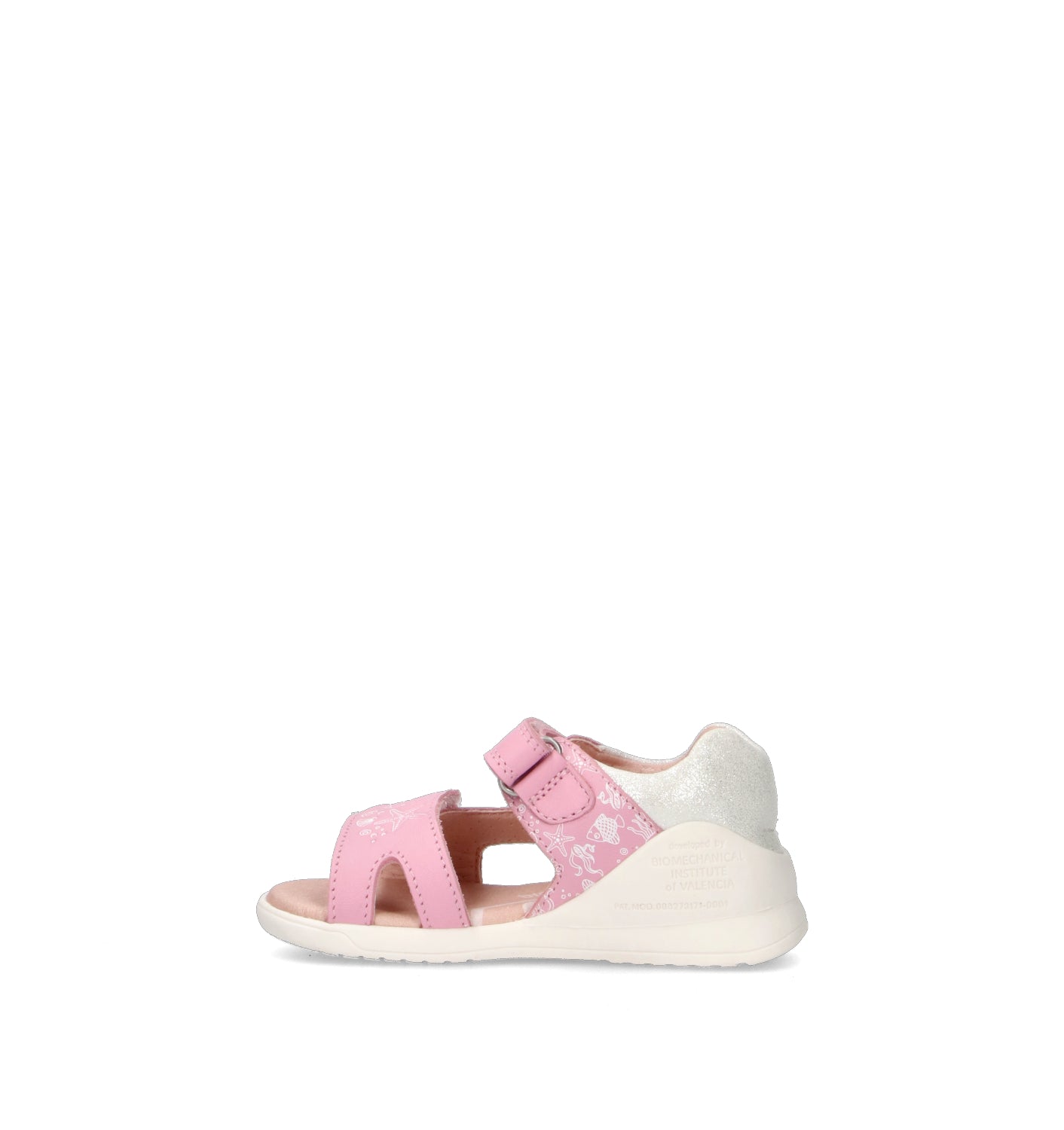 BIOMECANICS Sandalo bimba rosa in pelle