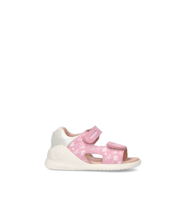BIOMECANICS Sandalo bimba rosa in pelle