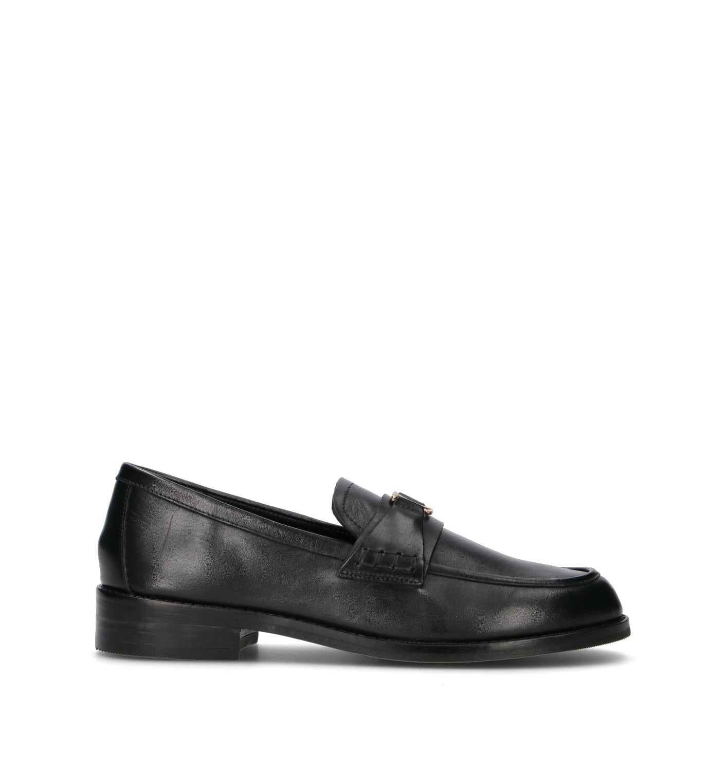 TWIN SET-SIMONA BARBIERI Mocassino donna nero in pelle