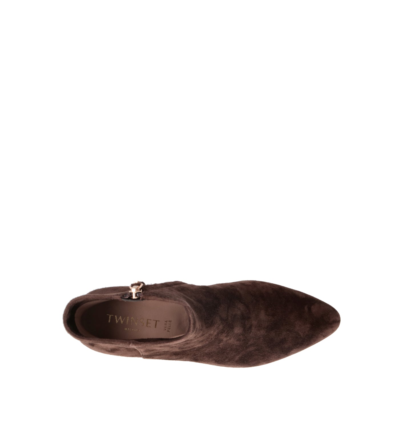 TWIN SET-SIMONA BARBIERI Tronchetto donna marrone in suede