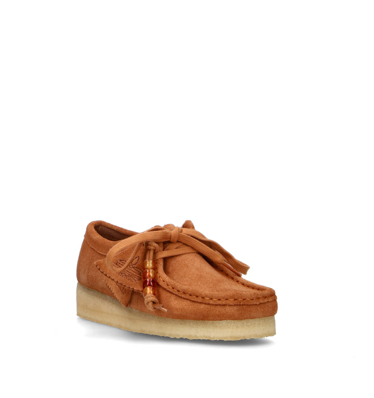 CLARKS ORIGINALS WALLABEE Mocassino donna marrone in suede