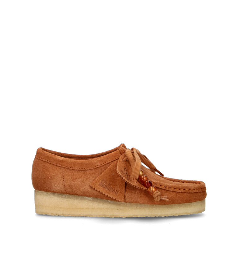 CLARKS ORIGINALS WALLABEE Mocassino donna marrone in suede