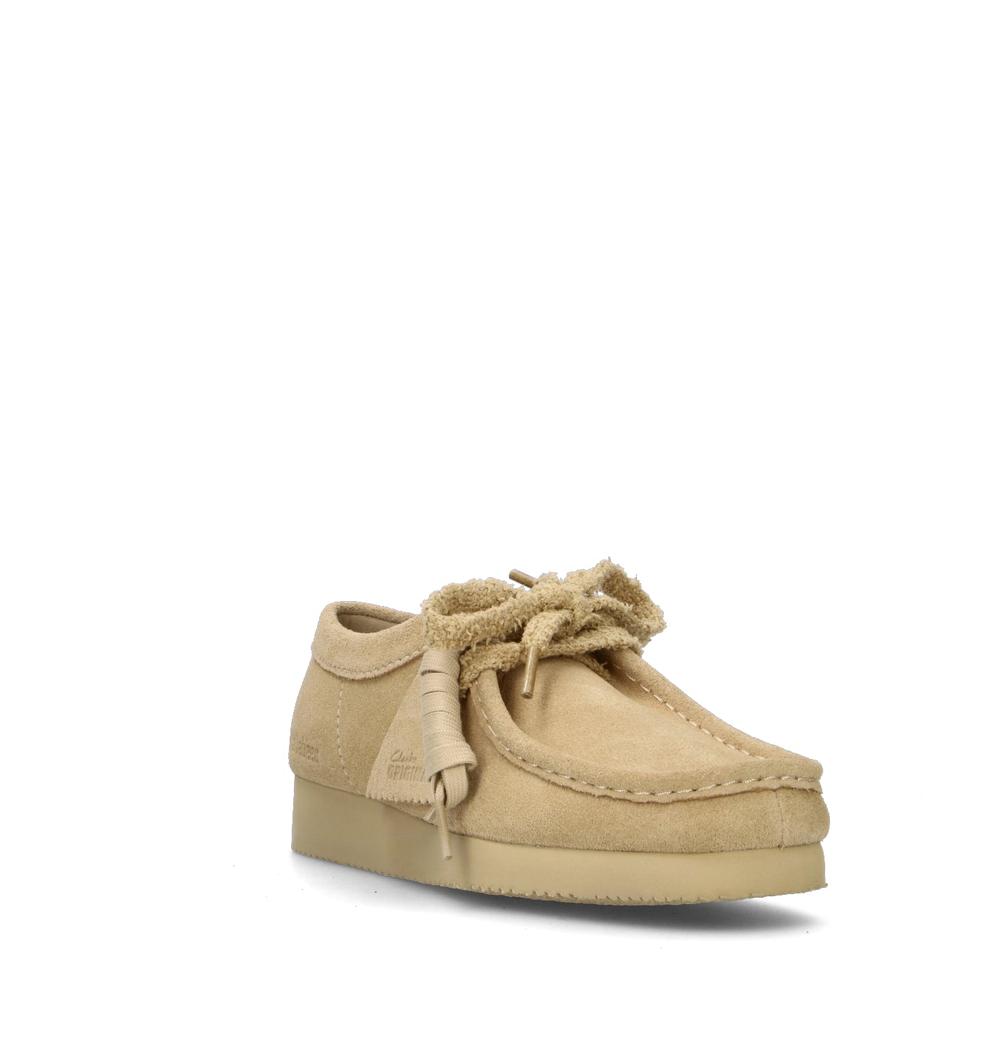 CLARKS EVO WALLABEE LITE Mocassino donna beige in suede