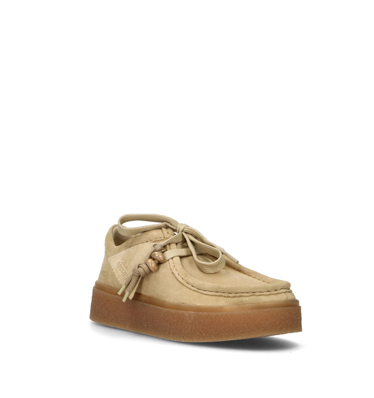 CLARKS BOXBEE WALLA Mocassino donna beige in suede