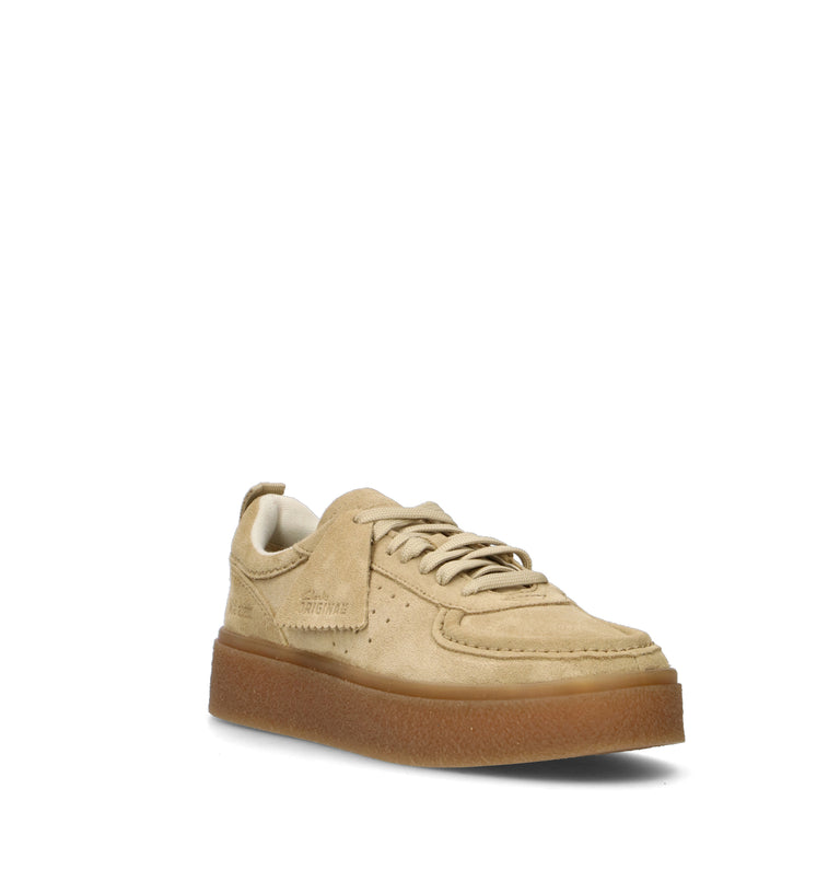 CLARKS EVO BOXBEE LACE Sneaker donna beige in suede