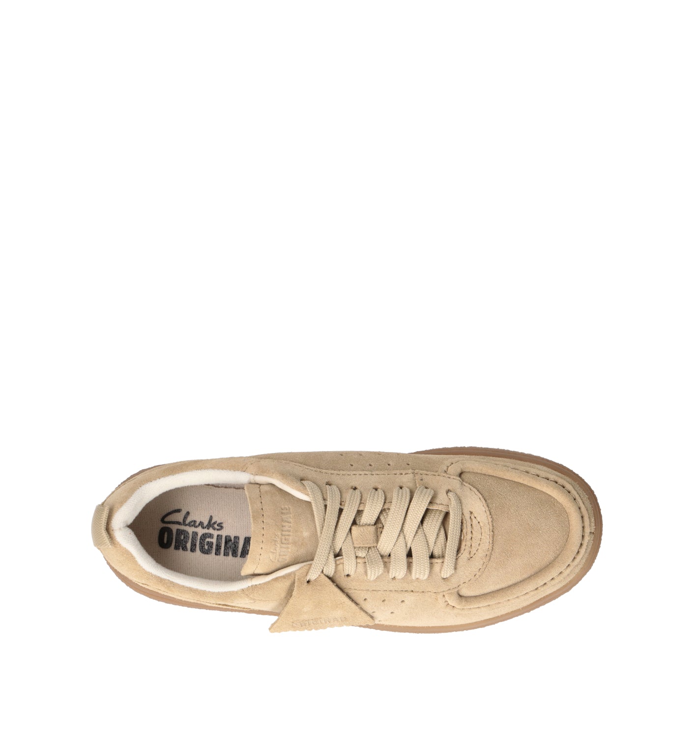 CLARKS EVO BOXBEE LACE Sneaker donna beige in suede