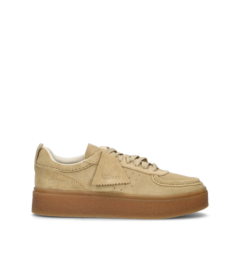 CLARKS EVO BOXBEE LACE Sneaker donna beige in suede