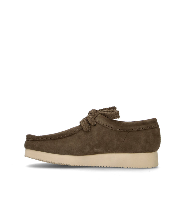 CLARKS EVO WALLABEE LITE Mocassino donna verde in suede