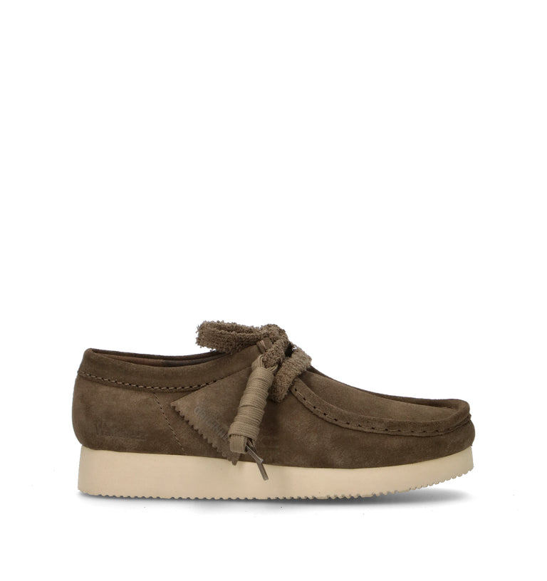CLARKS EVO WALLABEE LITE Mocassino donna verde in suede