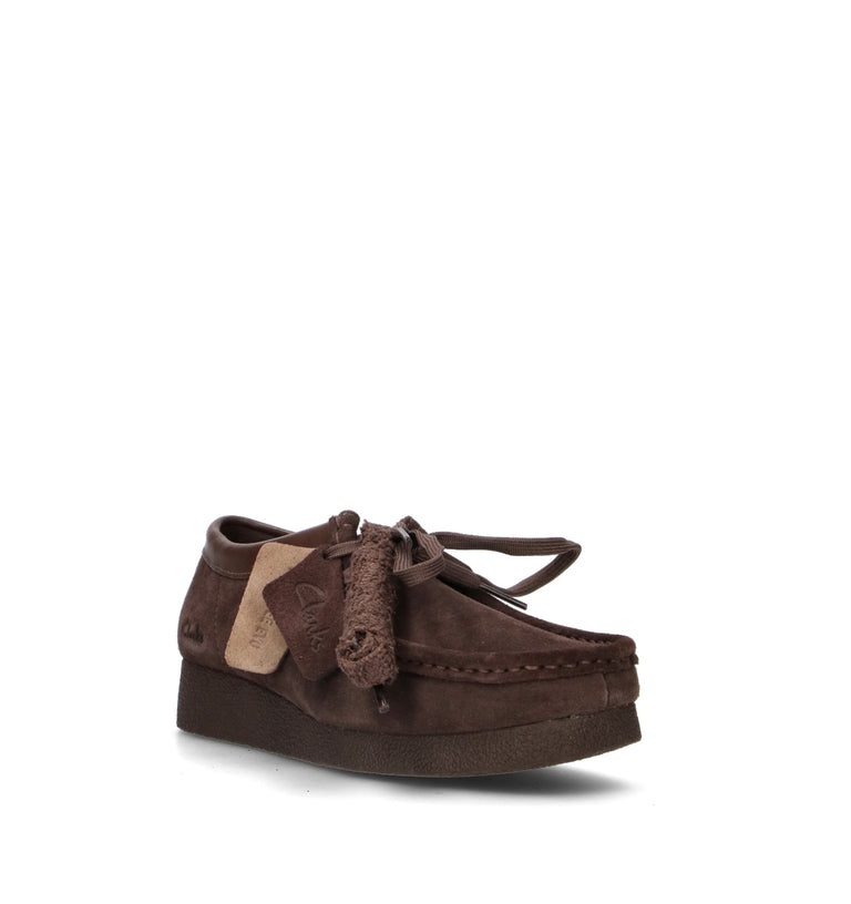 CLARKS EVO WALLABEE EVOSH Mocassino donna marrone in suede
