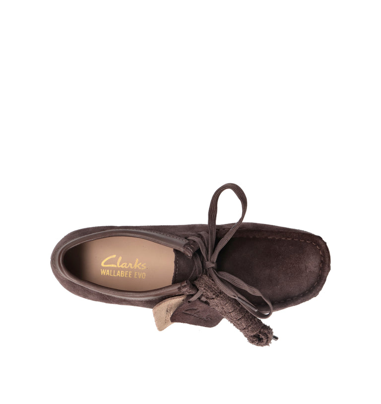 CLARKS EVO WALLABEE EVOSH Mocassino donna marrone in suede