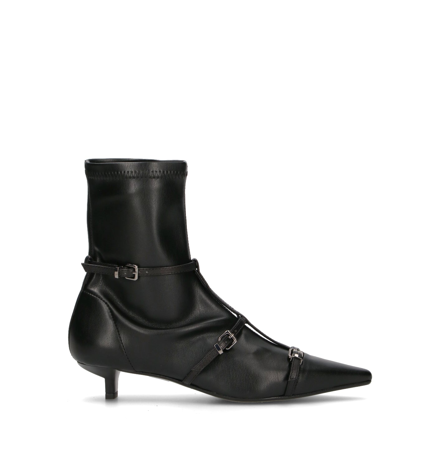 CHANTAL 1962 Tronchetto donna nero in pelle