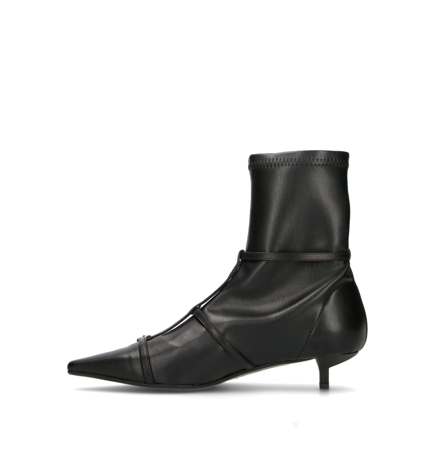 CHANTAL 1962 Tronchetto donna nero in pelle