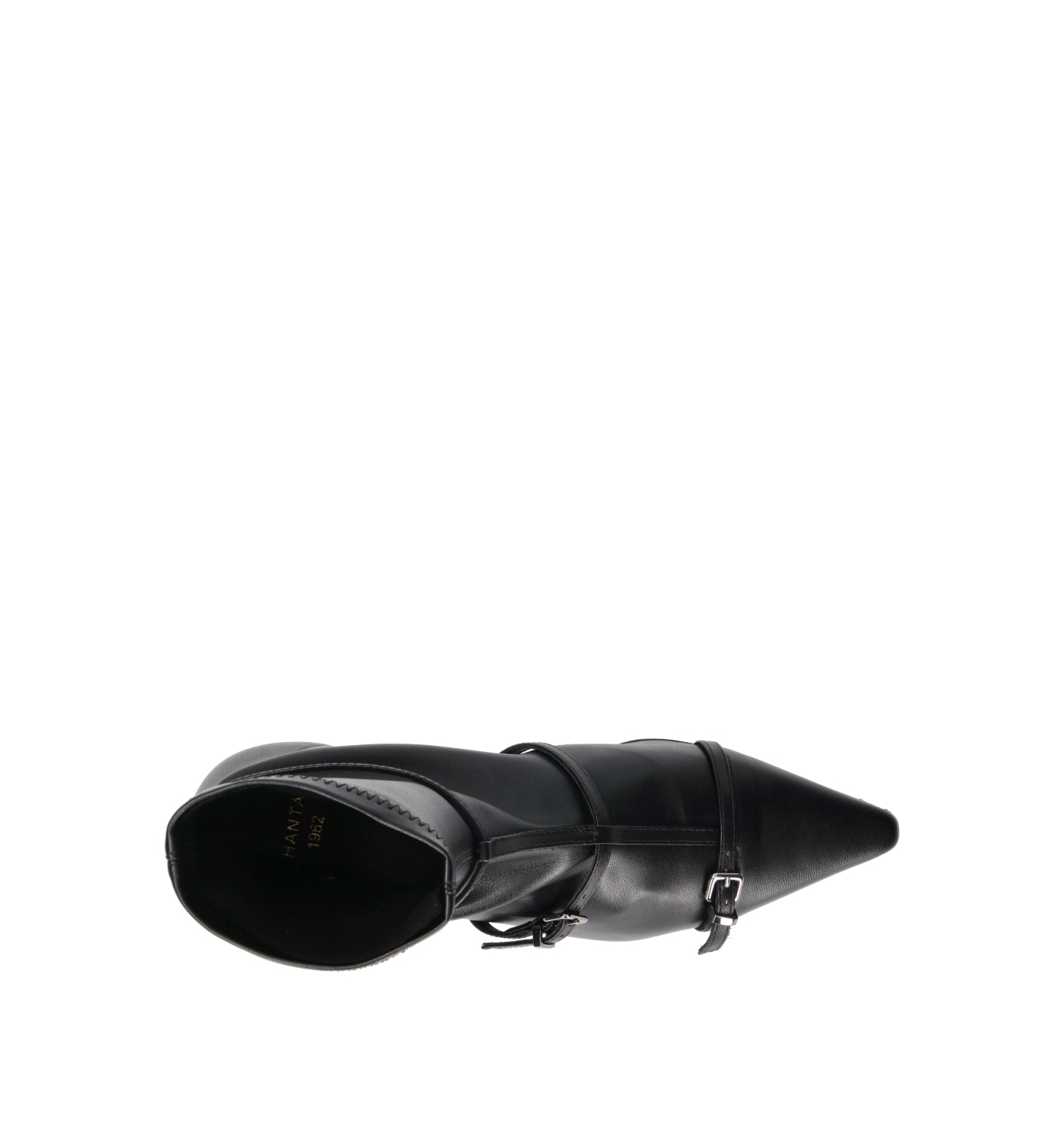 CHANTAL 1962 Tronchetto donna nero in pelle