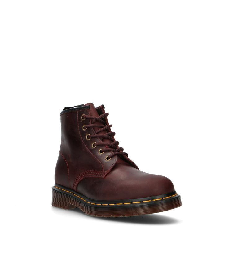 DR. MARTENS 101 Anfibio donna bordeaux in pelle
