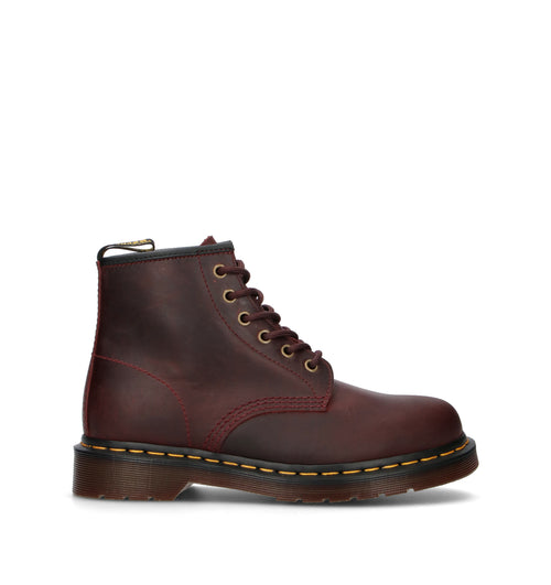 DR. MARTENS 101 Anfibio donna bordeaux in pelle