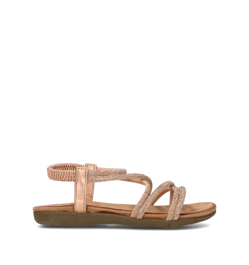 JANE KLAIN Sandalo donna oro rosa