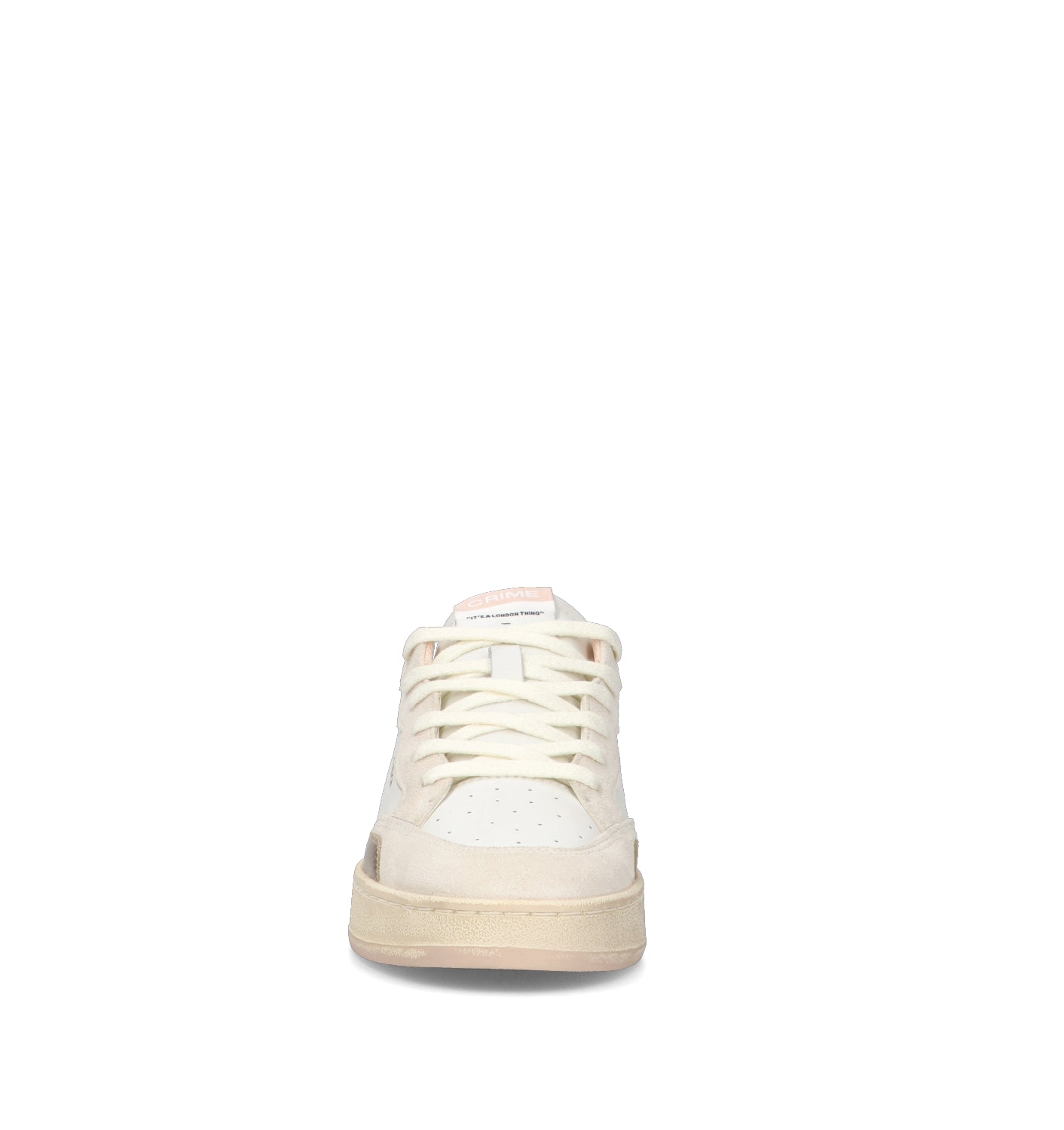 CRIME Sneaker donna bianca in pelle