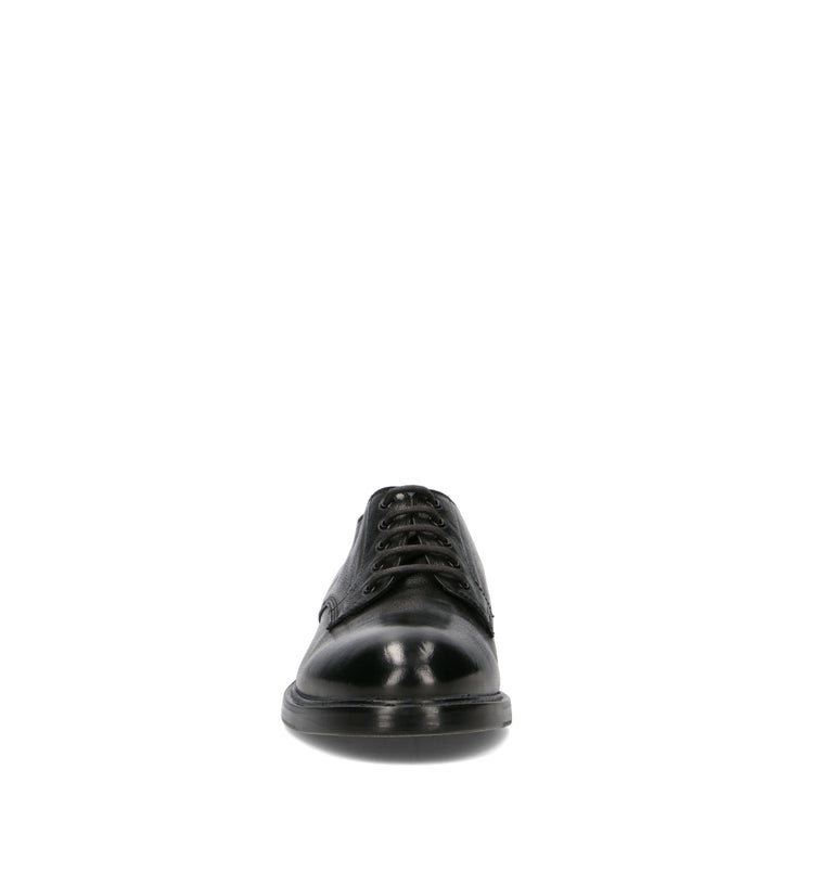 DUCANERO Stringata uomo nero in pelle