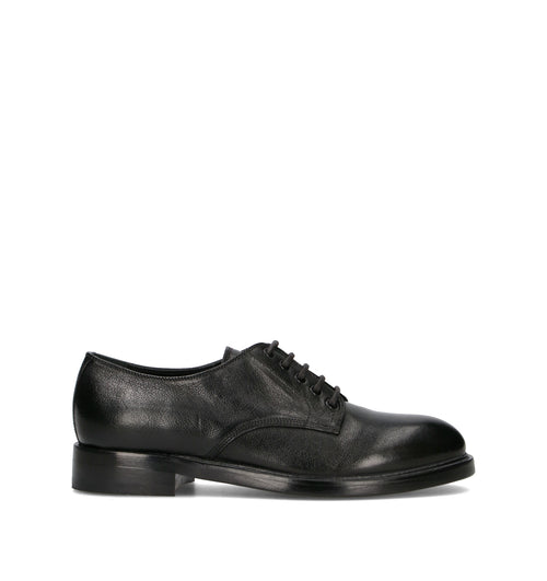 DUCANERO Stringata uomo nero in pelle